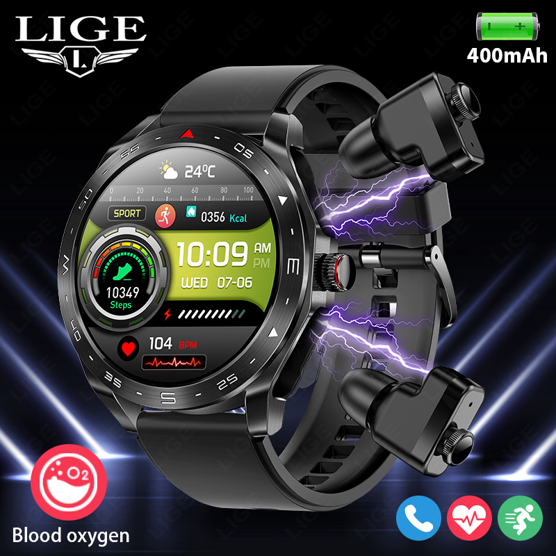 Smartwatch Watches Price - LIGE With Earbuds Bluetooth Headset Smartwatch