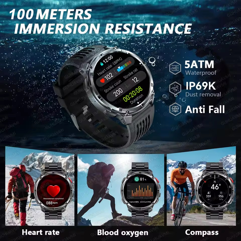 T-REX 3 Military Smartwatch Me - đánh giá và giá Altimeter Compass Watch