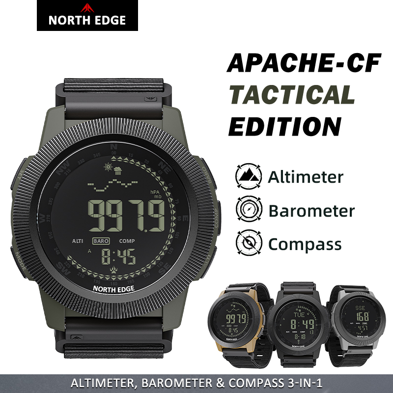 NORTH EDGE APACHE-CF Men Digit - đánh giá và giá Altimeter Compass Watch