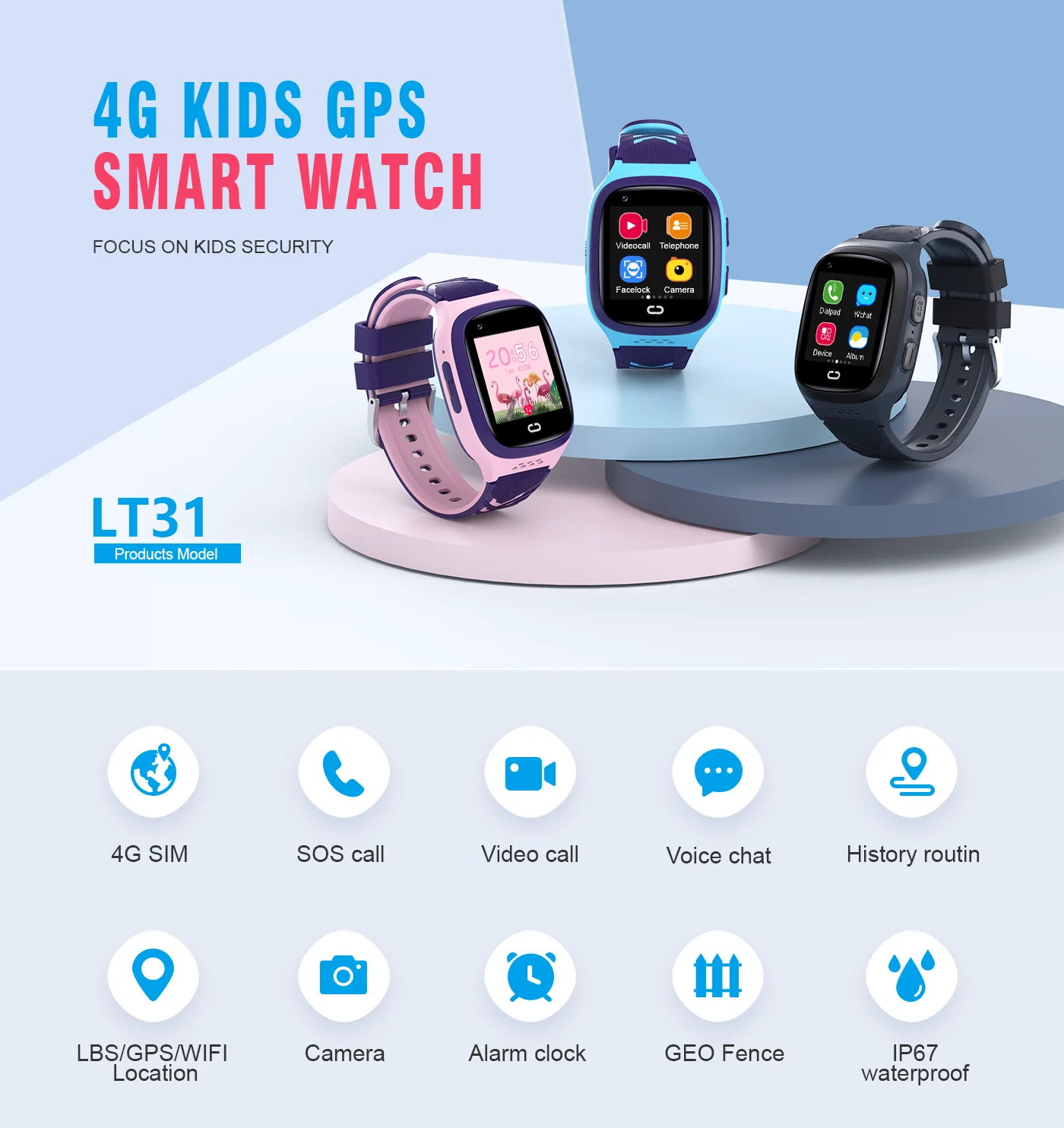 4G Kids Smartwatch SOS Waterpr - đánh giá và giá Smartwatch Watches For Kids