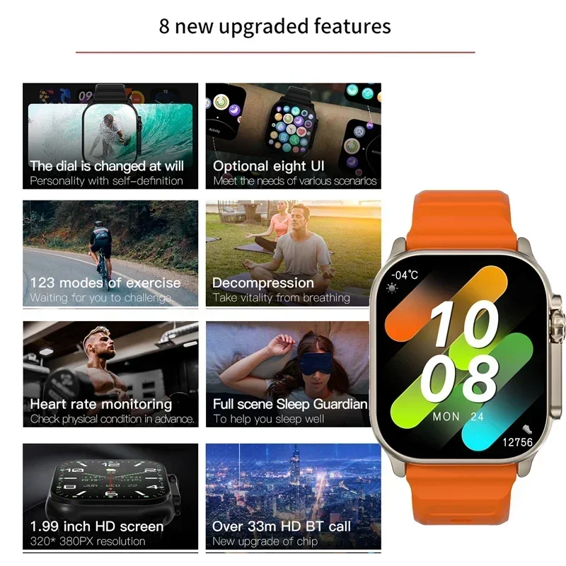 New Series 9 Watch PK HK8 PRO  - đánh giá và giá Smartwatch Watches For Girls