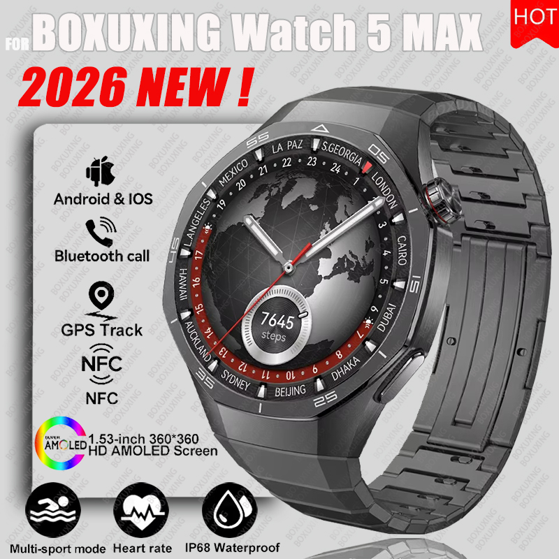 2026 New BOXUXING Watch 5 MAX  - đánh giá và giá Smartwatch Watches For Women With Gps